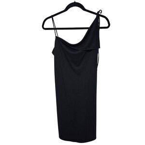 Laundry by Shelli Segal Little Black Dress Cowl Neck Fully Lined Size 10